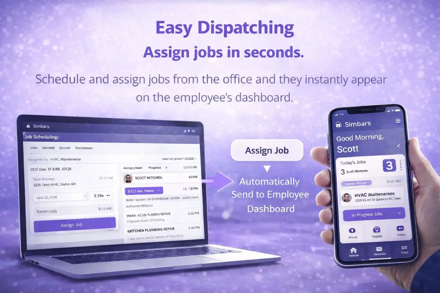 Mobile window cleaning app routes