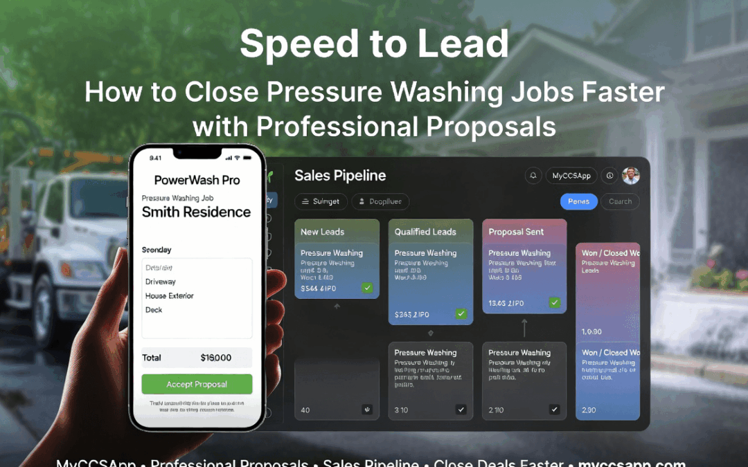 Speed to Lead: How to Close Pressure Washing Jobs Faster with Professional Proposals