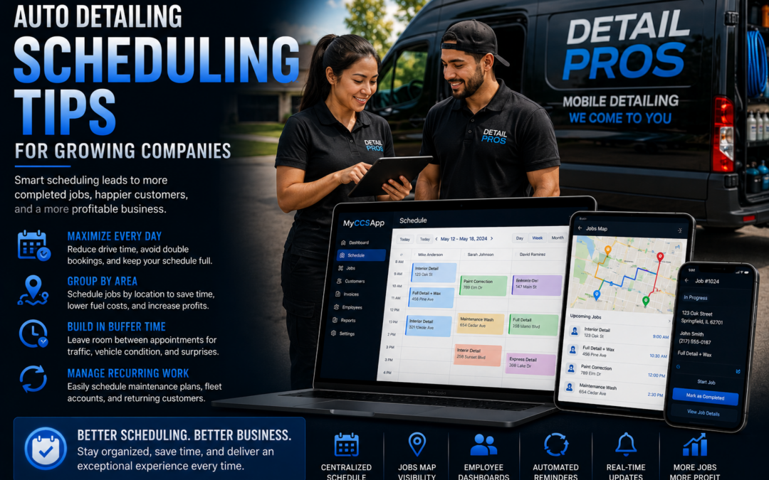 Auto Detailing Scheduling Tips for Growing Companies