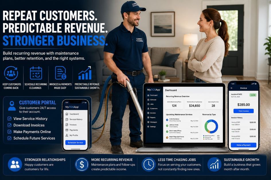 How Carpet Cleaning Companies Build Recurring Revenue