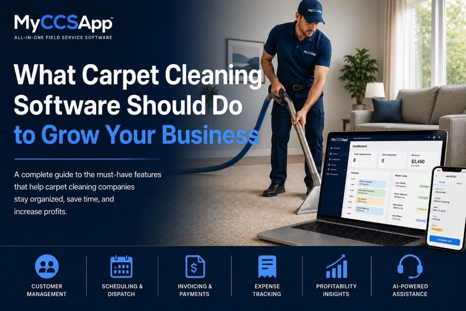 What Carpet Cleaning Software Should Actually Do For Your Business