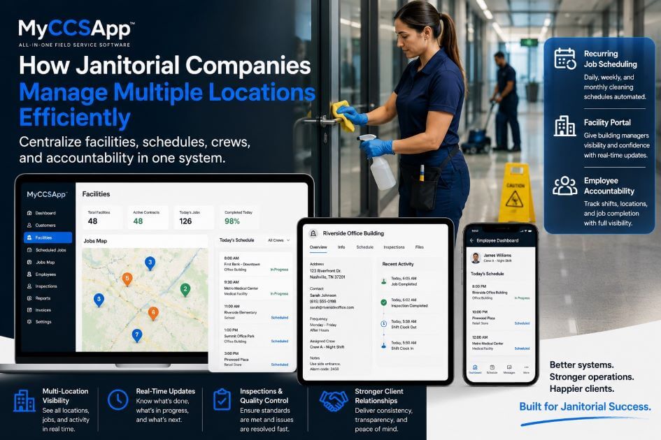 How Janitorial Companies Manage Multiple Locations Efficiently