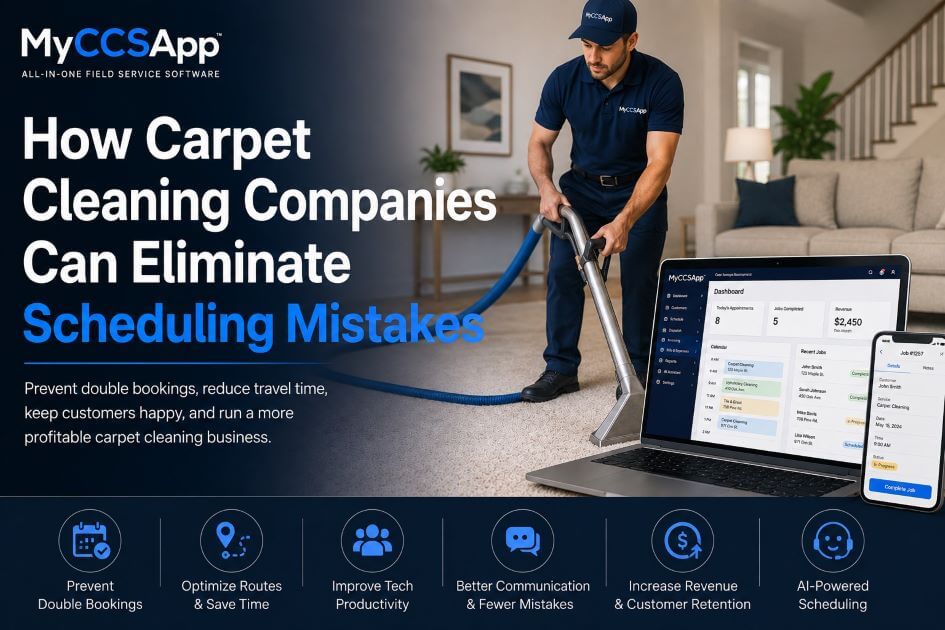 How Carpet Cleaning Companies Can Eliminate Scheduling Mistakes