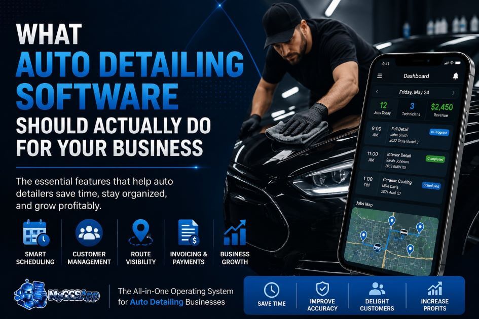 What Auto Detailing Software Should Actually Do For Your Business