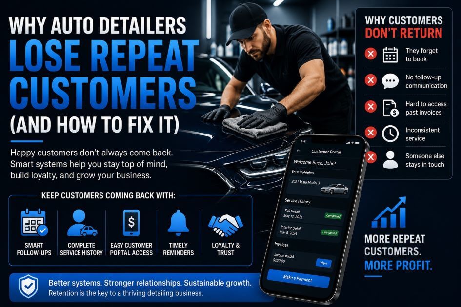 Why Auto Detailers Lose Repeat Customers (And How to Fix It)