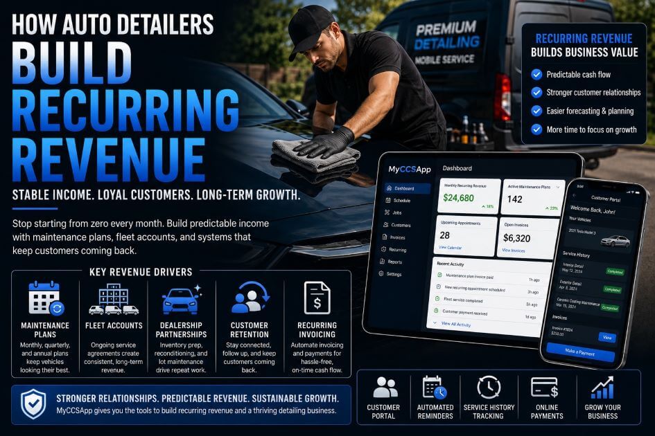 How Auto Detailers Build Recurring Revenue