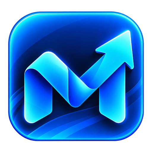 Glowing Neon M Growth Icon 1.2
